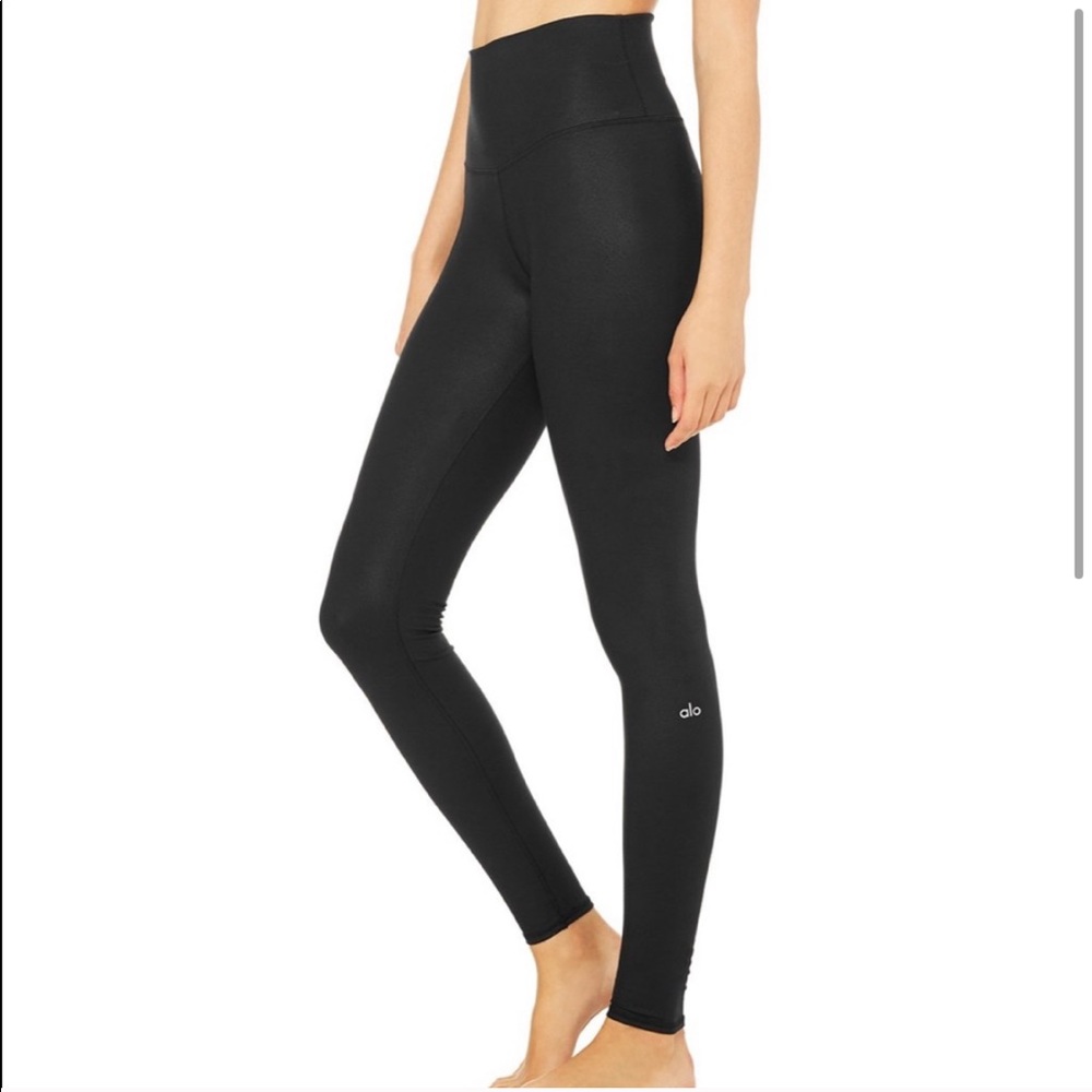 NEW ALO Yoga Black High-Waist Airlift Leggings - Picture 3 of 6